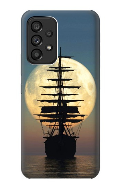 S2897 Pirate Ship Moon Night Case For Samsung Galaxy A53 5G
