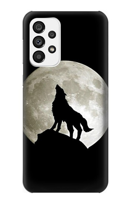 S1981 Wolf Howling at The Moon Case For Samsung Galaxy A73 5G