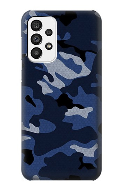 S2959 Navy Blue Camo Camouflage Case For Samsung Galaxy A73 5G