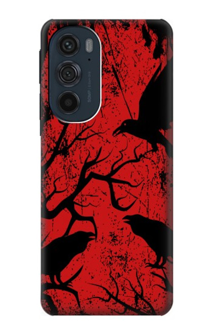 S3325 Crow Black Blood Tree Case For Motorola Edge 30 Pro