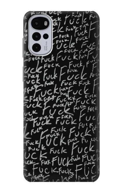 S3478 Funny Words Blackboard Case For Motorola Moto G22