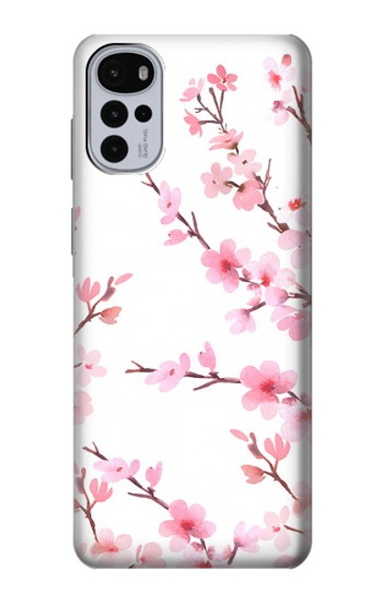 S3707 Pink Cherry Blossom Spring Flower Case For Motorola Moto G22