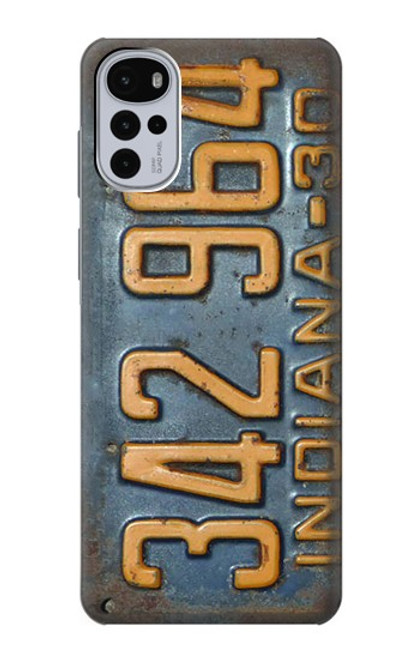 S3750 Vintage Vehicle Registration Plate Case For Motorola Moto G22