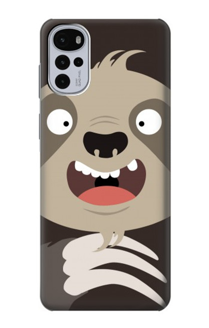 S3855 Sloth Face Cartoon Case For Motorola Moto G22