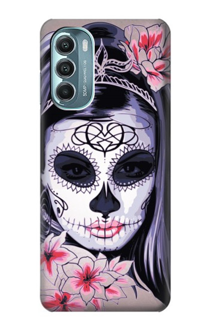 S3821 Sugar Skull Steam Punk Girl Gothic Case For Motorola Moto G Stylus 5G (2022)