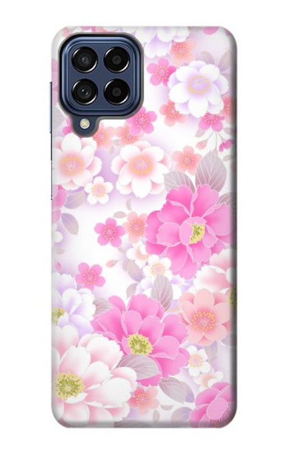 S3036 Pink Sweet Flower Flora Case For Samsung Galaxy M53