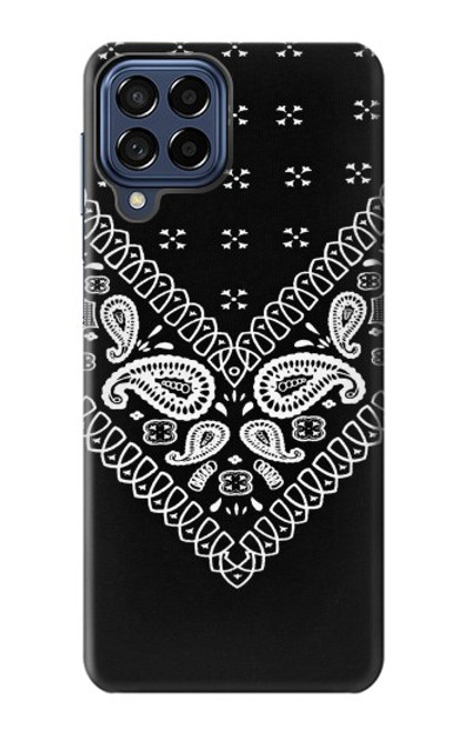 S3363 Bandana Black Pattern Case For Samsung Galaxy M53