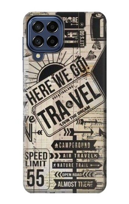 S3441 Vintage Travel Case For Samsung Galaxy M53