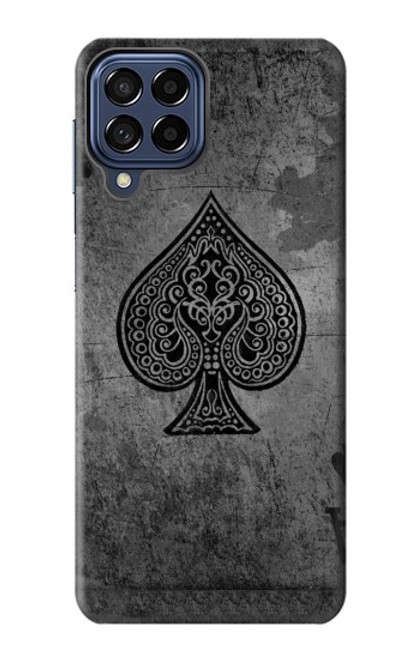 S3446 Black Ace Spade Case For Samsung Galaxy M53