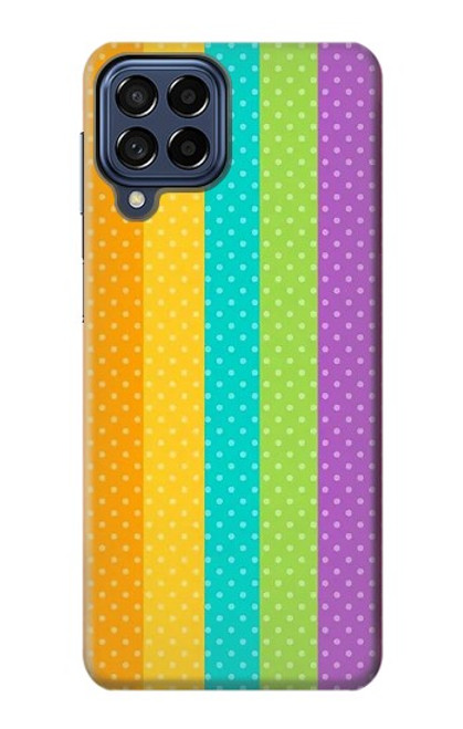S3678 Colorful Rainbow Vertical Case For Samsung Galaxy M53