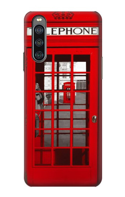 S0058 British Red Telephone Box Case For Sony Xperia 10 IV