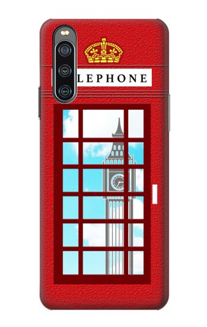 S2059 England British Telephone Box Minimalist Case For Sony Xperia 10 IV