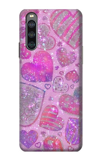 S3710 Pink Love Heart Case For Sony Xperia 10 IV