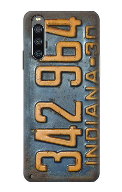 S3750 Vintage Vehicle Registration Plate Case For Sony Xperia 10 IV