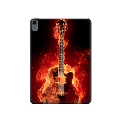 S0415 Fire Guitar Burn Hard Case For iPad Air (2022,2020, 4th, 5th), iPad Pro 11 (2022, 6th)