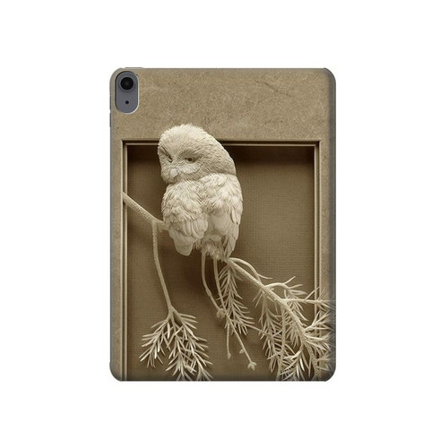 S1386 Paper Sculpture Owl Hard Case For iPad Air (2022,2020, 4th, 5th), iPad Pro 11 (2022, 6th)