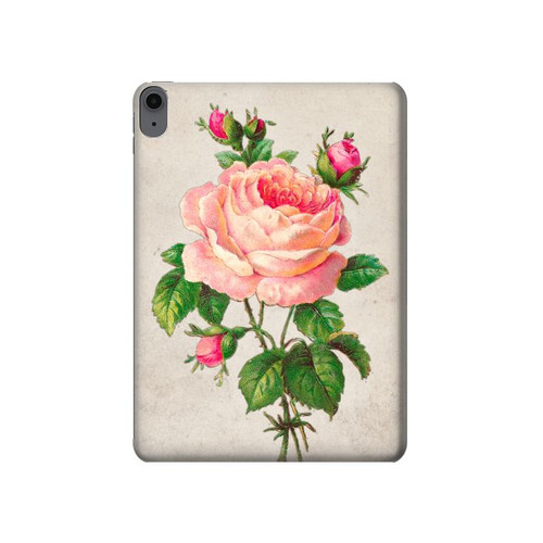 S3079 Vintage Pink Rose Hard Case For iPad Air (2022,2020, 4th, 5th), iPad Pro 11 (2022, 6th)