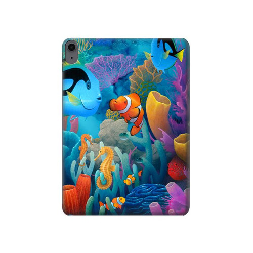 S3227 Underwater World Cartoon Hard Case For iPad Air (2022,2020, 4th, 5th), iPad Pro 11 (2022, 6th)