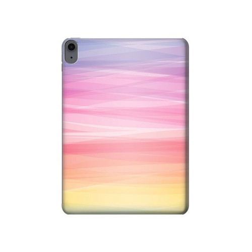 S3507 Colorful Rainbow Pastel Hard Case For iPad Air (2022,2020, 4th, 5th), iPad Pro 11 (2022, 6th)