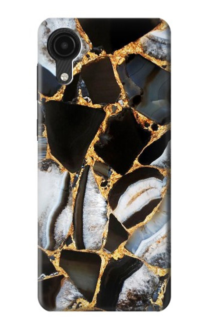 S3419 Gold Marble Graphic Print Case For Samsung Galaxy A03 Core