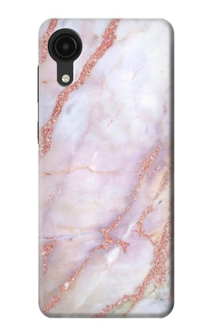 S3482 Soft Pink Marble Graphic Print Case For Samsung Galaxy A03 Core