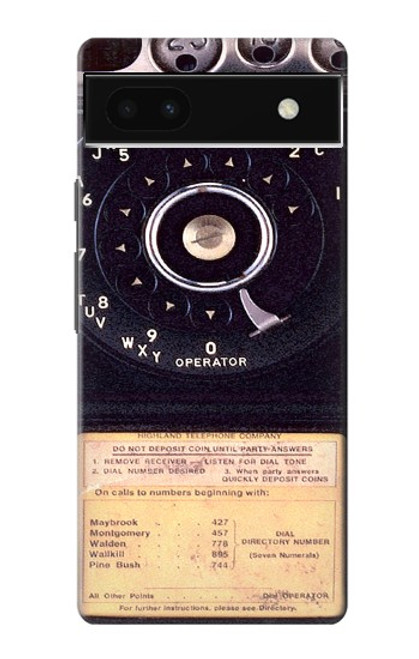 S0086 Payphone Vintage Case For Google Pixel 6a