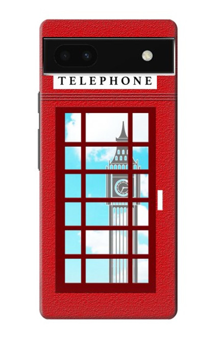 S2059 England British Telephone Box Minimalist Case For Google Pixel 6a