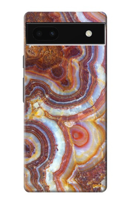 S3034 Colored Marble Texture Printed Case For Google Pixel 6a
