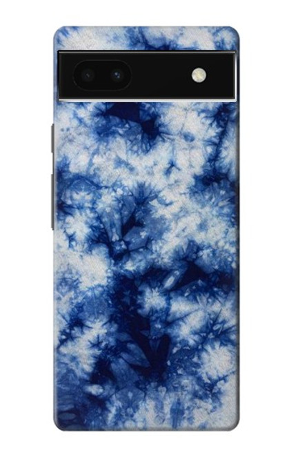 S3439 Fabric Indigo Tie Dye Case For Google Pixel 6a