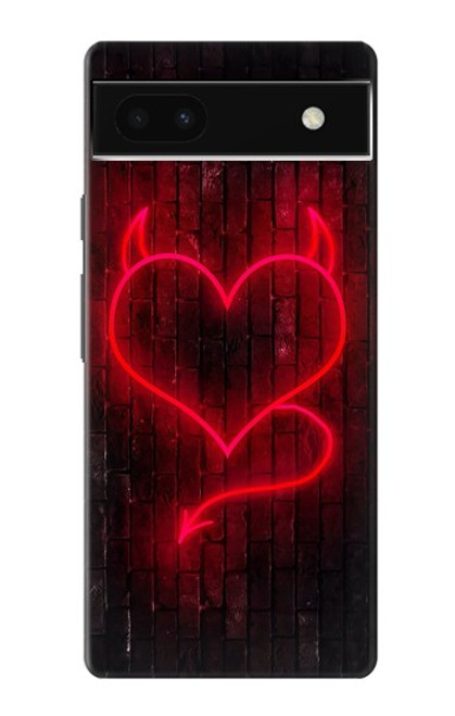 S3682 Devil Heart Case For Google Pixel 6a