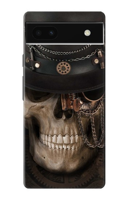 S3852 Steampunk Skull Case For Google Pixel 6a