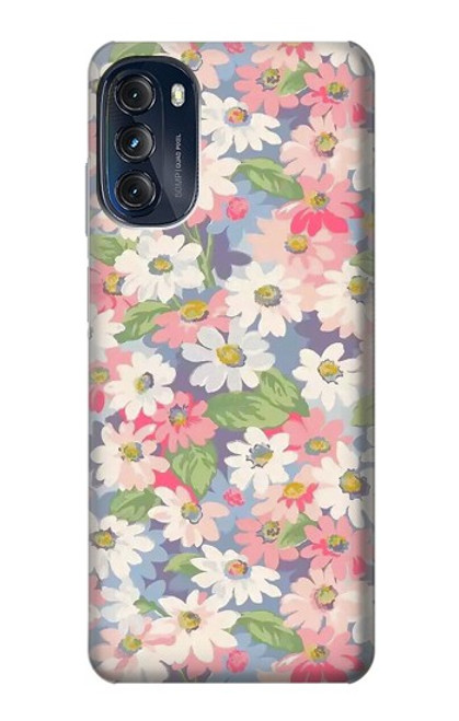 S3688 Floral Flower Art Pattern Case For Motorola Moto G (2022)