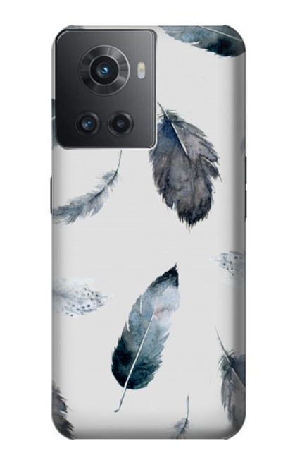 S3085 Feather Paint Pattern Case For OnePlus Ace