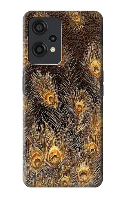 S3691 Gold Peacock Feather Case For OnePlus Nord CE 2 Lite 5G