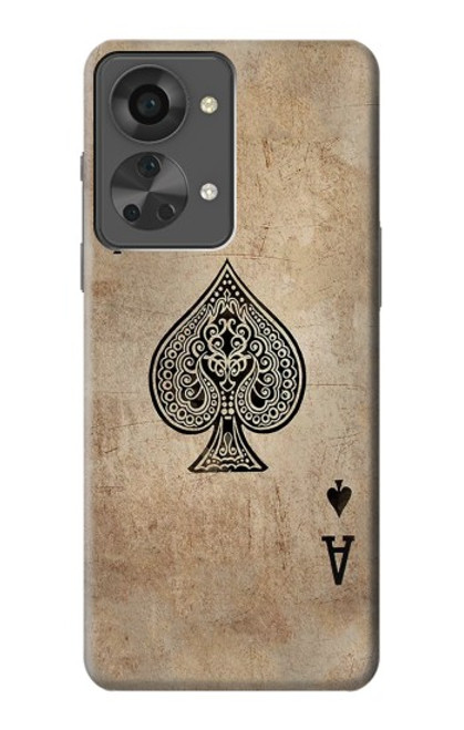 S2928 Vintage Spades Ace Card Case For OnePlus Nord 2T