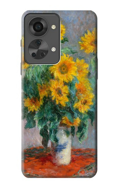 S2937 Claude Monet Bouquet of Sunflowers Case For OnePlus Nord 2T