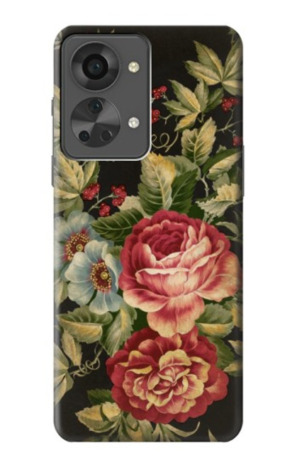 S3013 Vintage Antique Roses Case For OnePlus Nord 2T