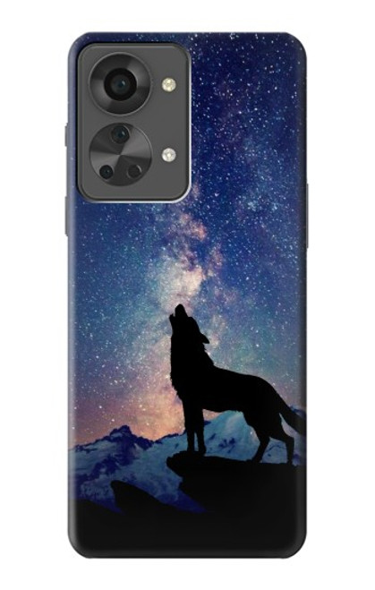 S3555 Wolf Howling Million Star Case For OnePlus Nord 2T