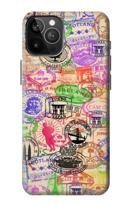 S3904 Travel Stamps Case For iPhone 12 Pro Max