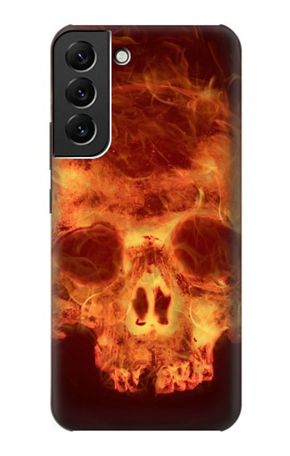 S3881 Fire Skull Case For Samsung Galaxy S22 Plus