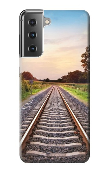 S3866 Railway Straight Train Track Case For Samsung Galaxy S21 Plus 5G, Galaxy S21+ 5G