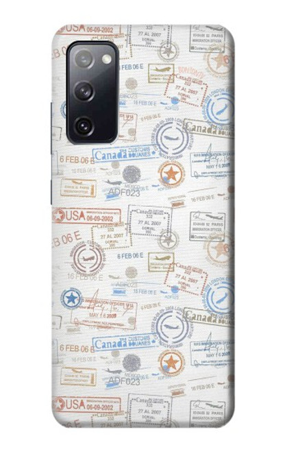 S3903 Travel Stamps Case For Samsung Galaxy S20 FE