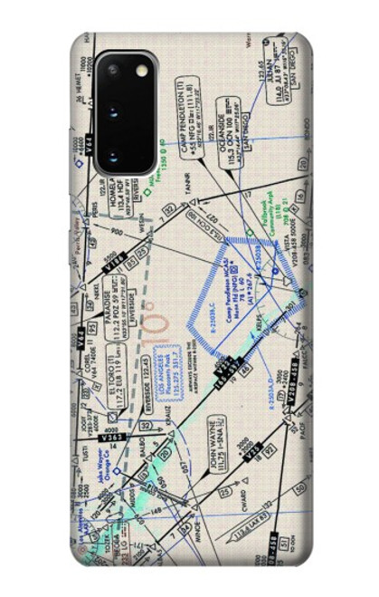 S3882 Flying Enroute Chart Case For Samsung Galaxy S20