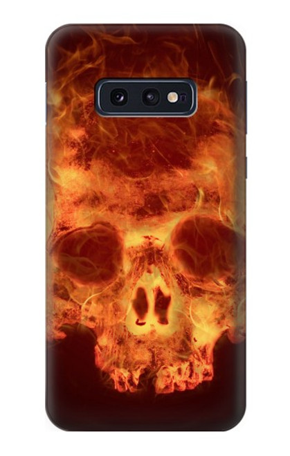 S3881 Fire Skull Case For Samsung Galaxy S10e
