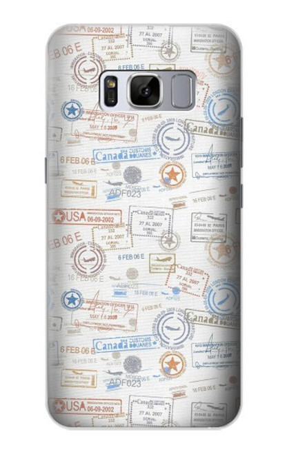 S3903 Travel Stamps Case For Samsung Galaxy S8