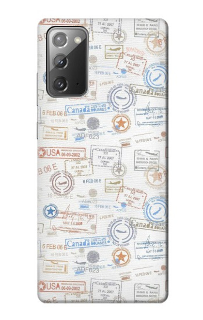 S3903 Travel Stamps Case For Samsung Galaxy Note 20