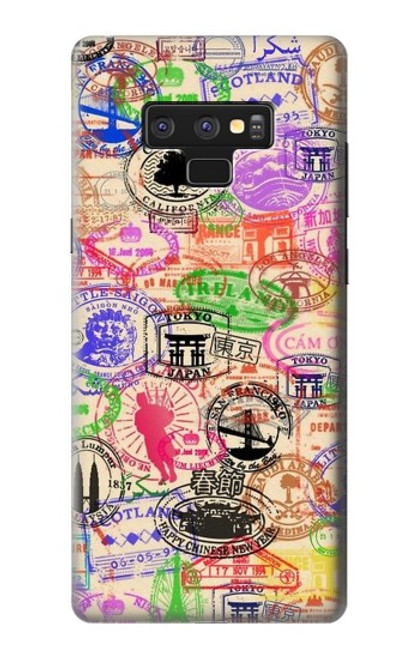 S3904 Travel Stamps Case For Note 9 Samsung Galaxy Note9