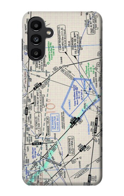 S3882 Flying Enroute Chart Case For Samsung Galaxy A13 5G