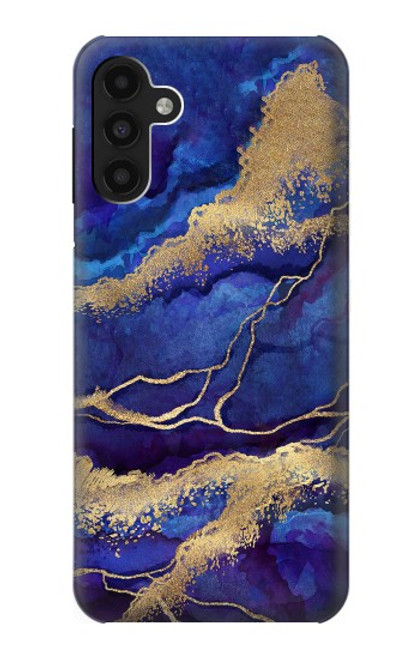 S3906 Navy Blue Purple Marble Case For Samsung Galaxy A13 4G