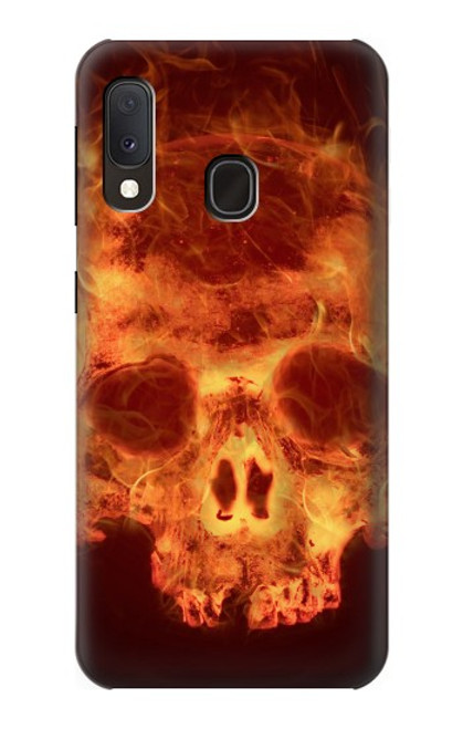S3881 Fire Skull Case For Samsung Galaxy A20e